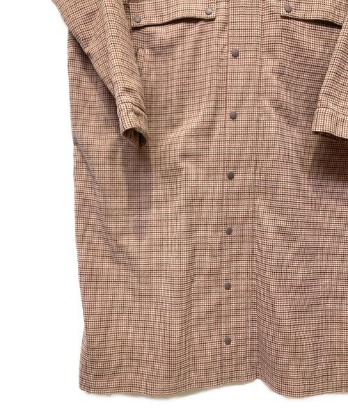 F/CE.（エフシーイー）F/CE. (エフシーイー) CHECK HUNTING LONG COAT ピンク サイズ:Mの古着・服飾アイテム