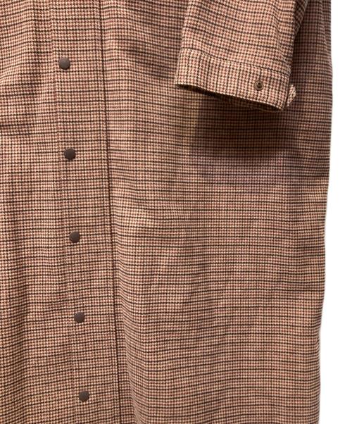 F/CE.（エフシーイー）F/CE. (エフシーイー) CHECK HUNTING LONG COAT ピンク サイズ:Mの古着・服飾アイテム