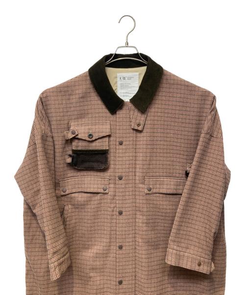 F/CE.（エフシーイー）F/CE. (エフシーイー) CHECK HUNTING LONG COAT ピンク サイズ:Mの古着・服飾アイテム