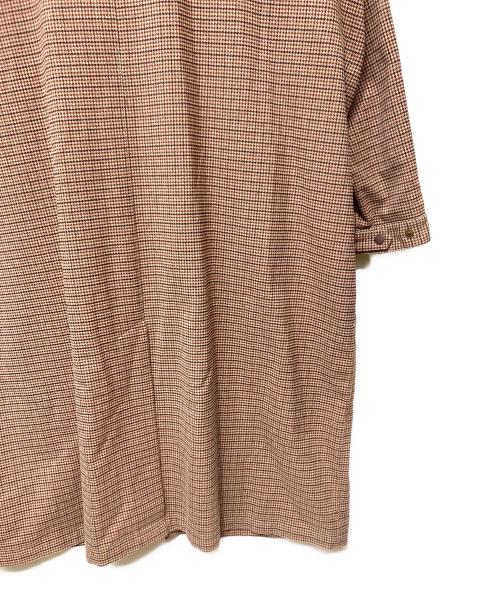 F/CE.（エフシーイー）F/CE. (エフシーイー) CHECK HUNTING LONG COAT ピンク サイズ:Mの古着・服飾アイテム