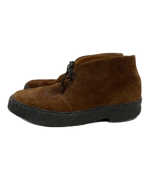 Tricker’s（トリッカーズ）Tricker’s (トリッカーズ) スウェードチャッカーブーツ ブラウン サイズ:26cmの古着・服飾アイテム