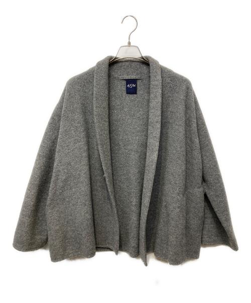 45R（フォーティファイブ・アール）45R (フォーティファイブ・アール) 縮絨ニットのボレロ グレー サイズ:FREEの古着・服飾アイテム