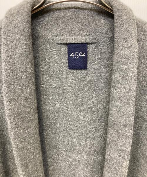 45R（フォーティファイブ・アール）45R (フォーティファイブ・アール) 縮絨ニットのボレロ グレー サイズ:FREEの古着・服飾アイテム