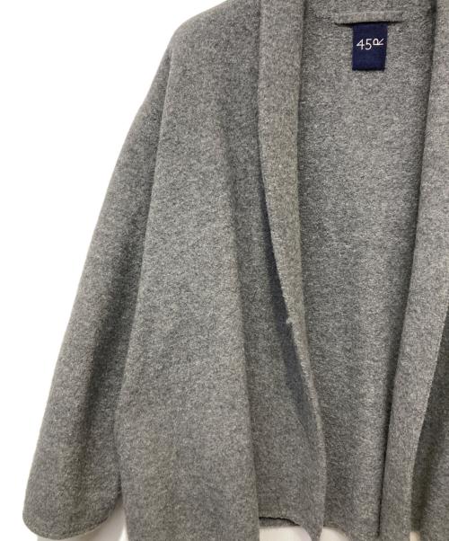 45R（フォーティファイブ・アール）45R (フォーティファイブ・アール) 縮絨ニットのボレロ グレー サイズ:FREEの古着・服飾アイテム