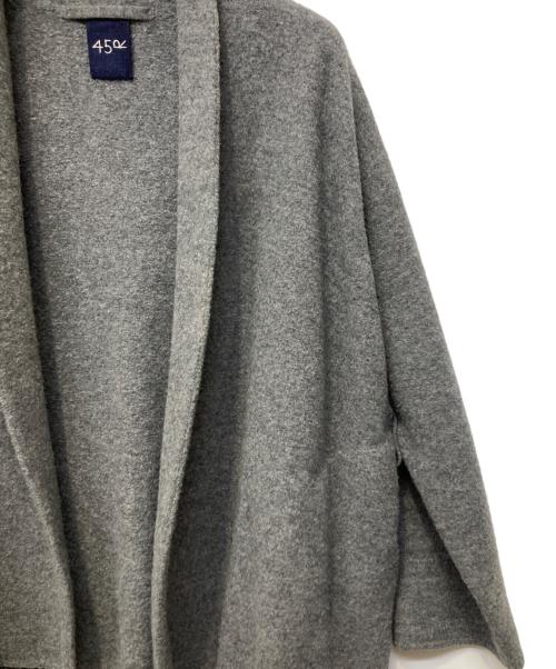 45R（フォーティファイブ・アール）45R (フォーティファイブ・アール) 縮絨ニットのボレロ グレー サイズ:FREEの古着・服飾アイテム