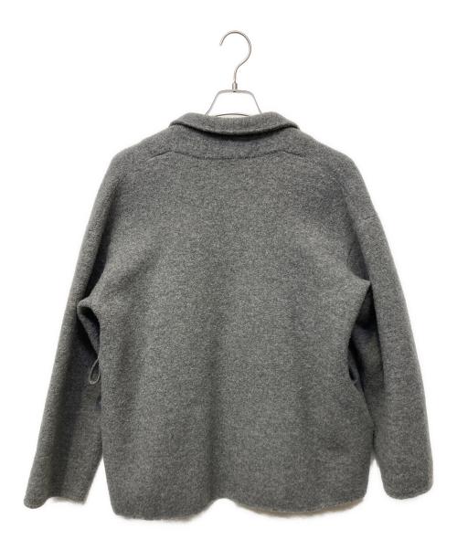 45R（フォーティファイブ・アール）45R (フォーティファイブ・アール) 縮絨ニットのボレロ グレー サイズ:FREEの古着・服飾アイテム