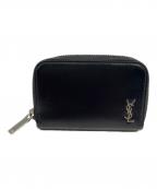 Saint Laurent Parisサンローランパリ）の古着「タイニーモノグラムカードケース」｜ブラック