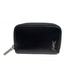 Saint Laurent Paris（サンローランパリ）の古着「タイニーモノグラムカードケース」｜ブラック