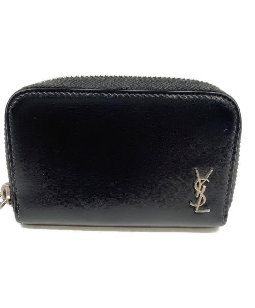 Saint Laurent Paris（サンローランパリ）Saint Laurent Paris (サンローランパリ) タイニーモノグラムカードケース ブラックの古着・服飾アイテム