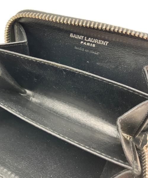 Saint Laurent Paris（サンローランパリ）Saint Laurent Paris (サンローランパリ) タイニーモノグラムカードケース ブラックの古着・服飾アイテム