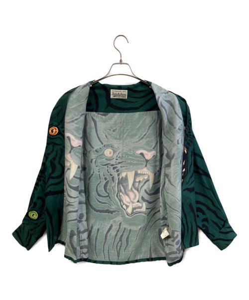 WACKO MARIA（ワコマリア）WACKO MARIA (ワコマリア) 総柄シャツ グリーン サイズ:Mの古着・服飾アイテム