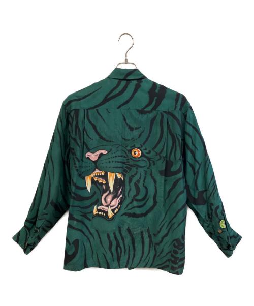 WACKO MARIA（ワコマリア）WACKO MARIA (ワコマリア) 総柄シャツ グリーン サイズ:Mの古着・服飾アイテム