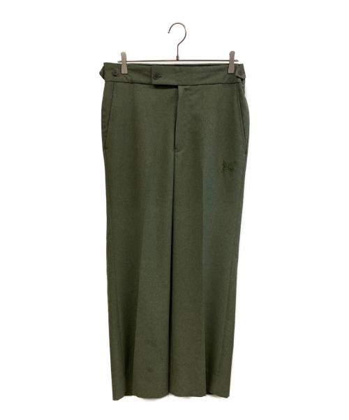Needles（ニードルズ）Needles (ニードルズ) STUDIOUS (ステュディオス) Side Tab Trousers スラックス グリーン サイズ:Ｍの古着・服飾アイテム