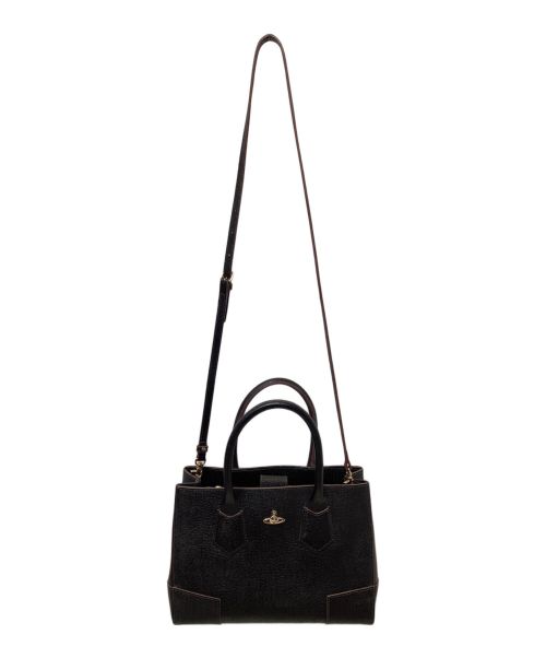 Vivienne Westwood（ヴィヴィアンウエストウッド）Vivienne Westwood (ヴィヴィアンウエストウッド) EXECUTIVE トートバッグM ブラックの古着・服飾アイテム