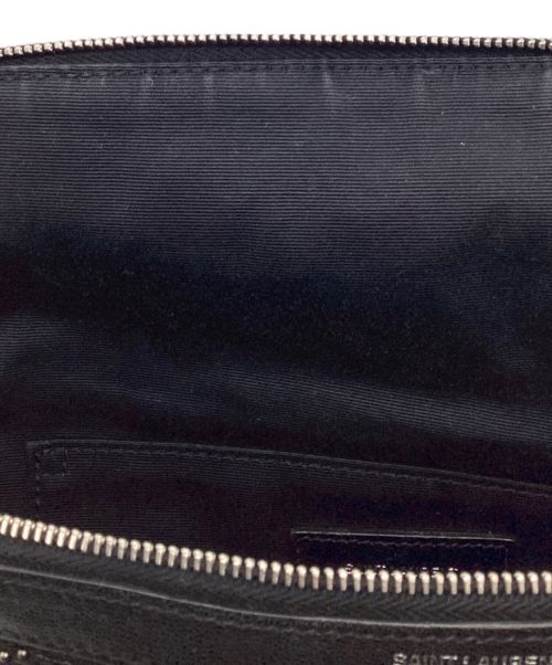 Saint Laurent Paris（サンローランパリ）Saint Laurent Paris (サンローランパリ) スタッズクラシックベルトバッグ ブラックの古着・服飾アイテム