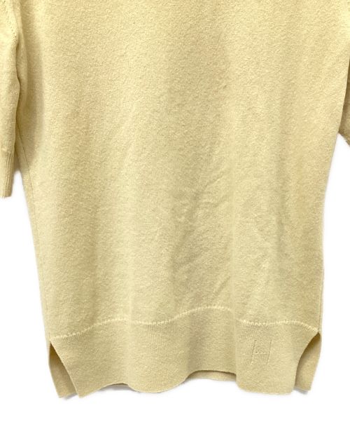 HERMES（エルメス）HERMES (エルメス) 半袖カシミヤセーター ベージュ サイズ:36の古着・服飾アイテム