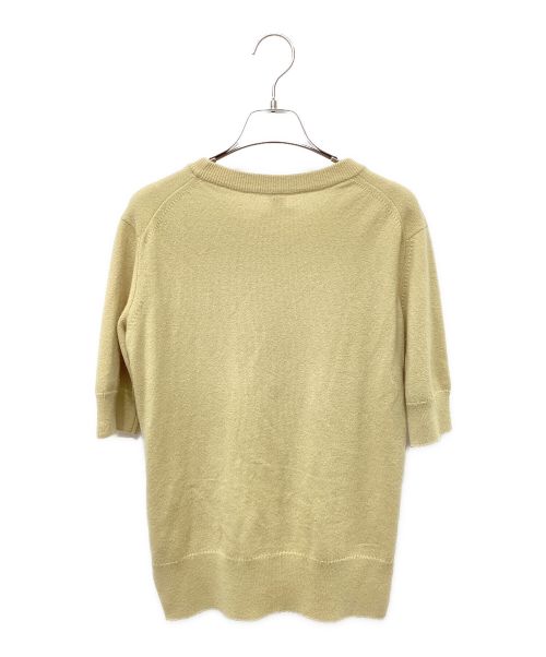 HERMES（エルメス）HERMES (エルメス) 半袖カシミヤセーター ベージュ サイズ:36の古着・服飾アイテム