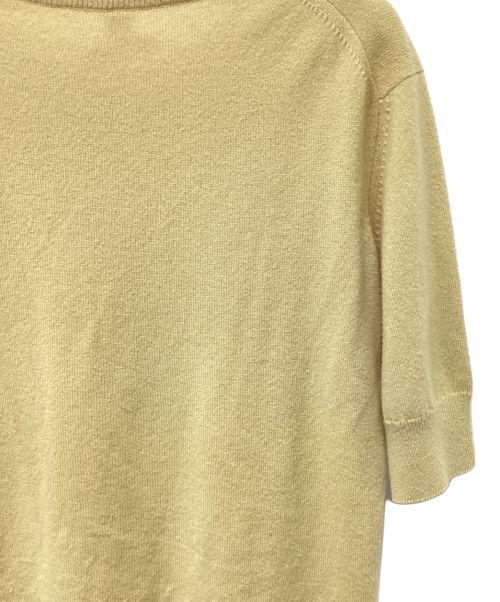 HERMES（エルメス）HERMES (エルメス) 半袖カシミヤセーター ベージュ サイズ:36の古着・服飾アイテム