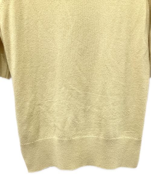 HERMES（エルメス）HERMES (エルメス) 半袖カシミヤセーター ベージュ サイズ:36の古着・服飾アイテム