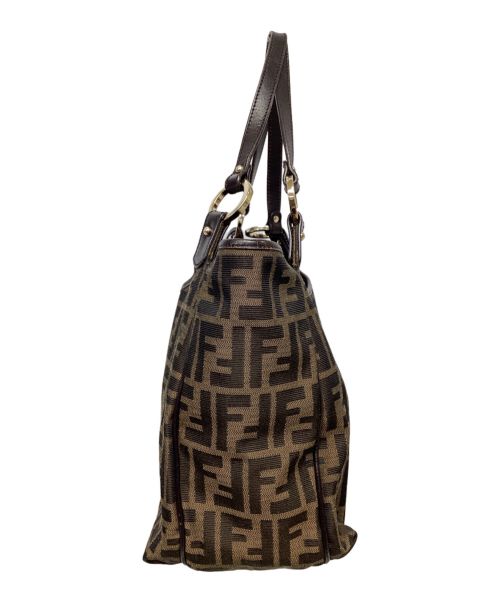 FENDI（フェンディ）FENDI (フェンディ) ズッカ柄トートバッグ ブラウンの古着・服飾アイテム