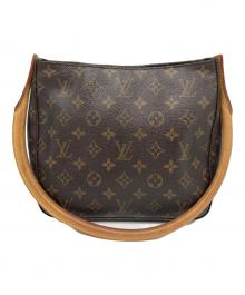 LOUIS VUITTON（ルイ ヴィトン）の古着「LOUIS VUITTON (ルイヴィトン) モノグラム　ルーピングMM」｜ブラウン