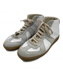 Maison Margiela（メゾンマルジェラ）の古着「ハイカットスニーカー」｜ホワイト×グレー