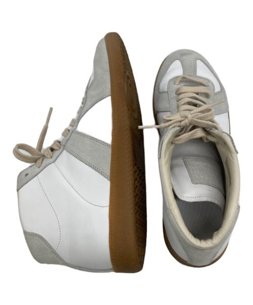 Maison Margiela（メゾンマルジェラ）Maison Margiela (メゾンマルジェラ) ハイカットスニーカー ホワイト×グレー サイズ:25cmの古着・服飾アイテム
