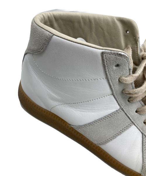 Maison Margiela（メゾンマルジェラ）Maison Margiela (メゾンマルジェラ) ハイカットスニーカー ホワイト×グレー サイズ:25cmの古着・服飾アイテム