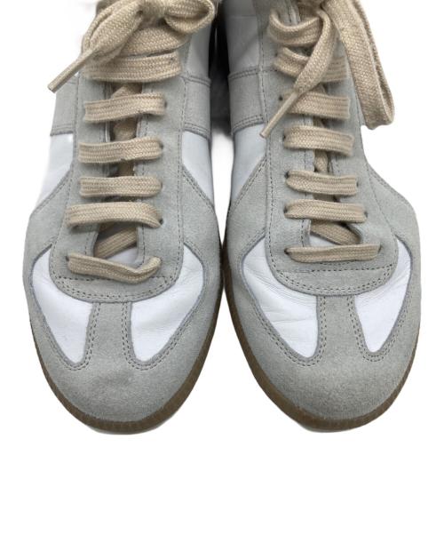 Maison Margiela（メゾンマルジェラ）Maison Margiela (メゾンマルジェラ) ハイカットスニーカー ホワイト×グレー サイズ:25cmの古着・服飾アイテム