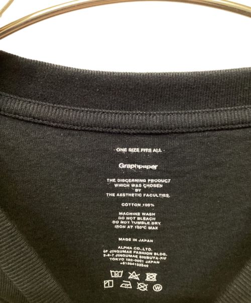 Graphpaper（グラフペーパー）Graphpaper (グラフペーパー) Tシャツ ブラック サイズ:O/Sの古着・服飾アイテム
