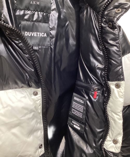 AKM（エーケーエム）AKM (エーケーエム) DUVETICA (デュベティカ) TONE TRACK MAN DOWN ブラック×ホワイト サイズ:Lの古着・服飾アイテム