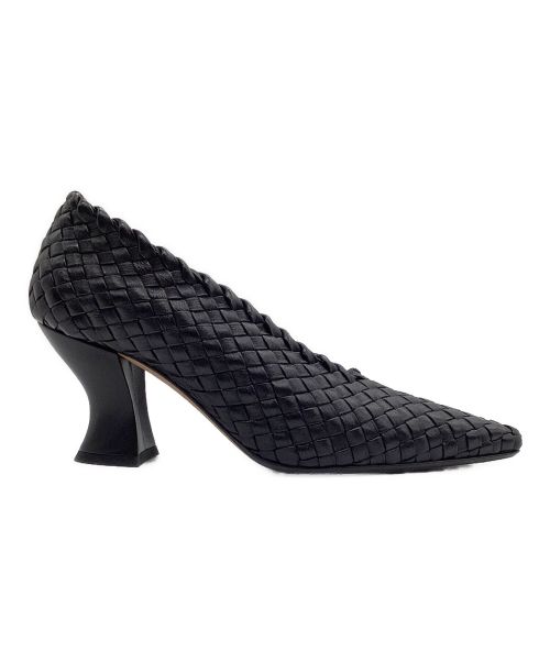 BOTTEGA VENETA（ボッテガベネタ）BOTTEGA VENETA (ボッテガベネタ) アーモンドスクエアパンプス ブラック サイズ:36の古着・服飾アイテム