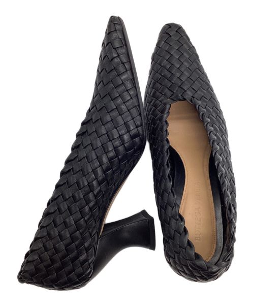 BOTTEGA VENETA（ボッテガベネタ）BOTTEGA VENETA (ボッテガベネタ) アーモンドスクエアパンプス ブラック サイズ:36の古着・服飾アイテム