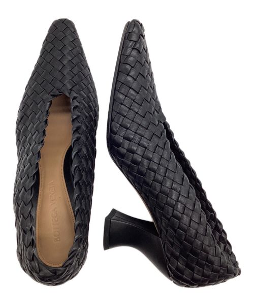 BOTTEGA VENETA（ボッテガベネタ）BOTTEGA VENETA (ボッテガベネタ) アーモンドスクエアパンプス ブラック サイズ:36の古着・服飾アイテム