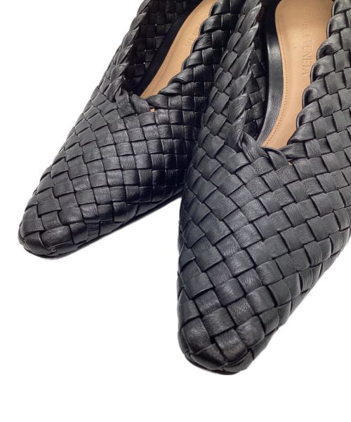 BOTTEGA VENETA（ボッテガベネタ）BOTTEGA VENETA (ボッテガベネタ) アーモンドスクエアパンプス ブラック サイズ:36の古着・服飾アイテム