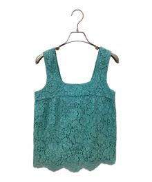 CHANEL（シャネル）の古着「ノースリーブレースカットソー」｜グリーン