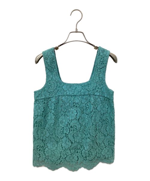 CHANEL（シャネル）CHANEL (シャネル) ノースリーブレースカットソー グリーン サイズ:34の古着・服飾アイテム