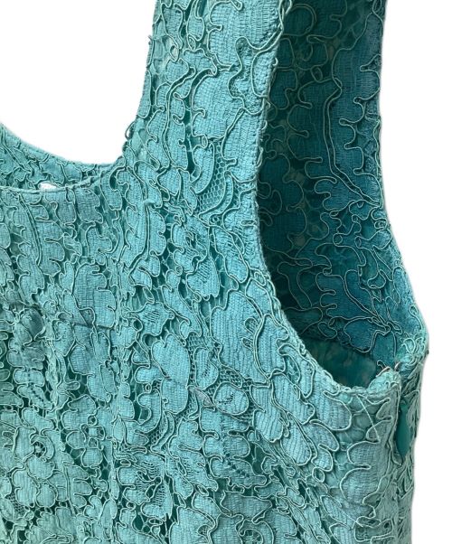 CHANEL（シャネル）CHANEL (シャネル) ノースリーブレースカットソー グリーン サイズ:34の古着・服飾アイテム