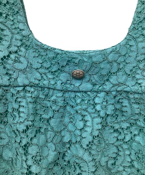 CHANEL（シャネル）CHANEL (シャネル) ノースリーブレースカットソー グリーン サイズ:34の古着・服飾アイテム