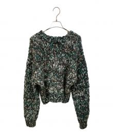 NKNIT（ンニット）の古着「Mix color hand KNIT」｜グリーン