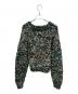 NKNIT (ンニット) Mix color hand KNIT グリーン：23000円