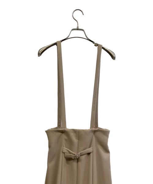 CLANE（クラネ）CLANE (クラネ) ハイウエストストラップサスペンダースカート ベージュ サイズ:Sの古着・服飾アイテム
