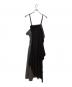 Y's (ワイズ) COTTON ASYMMETRIC DRESS グレー×ブラック サイズ:M：30000円