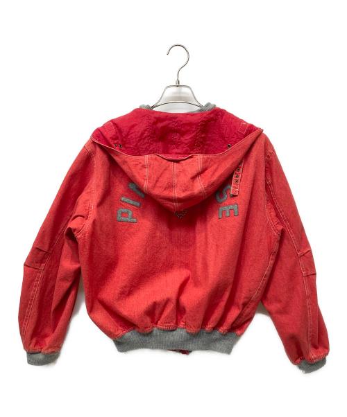 PINK HOUSE（ピンクハウス）PINK HOUSE (ピンクハウス) ヴィンテージデニムジャケット レッド サイズ:FREEの古着・服飾アイテム