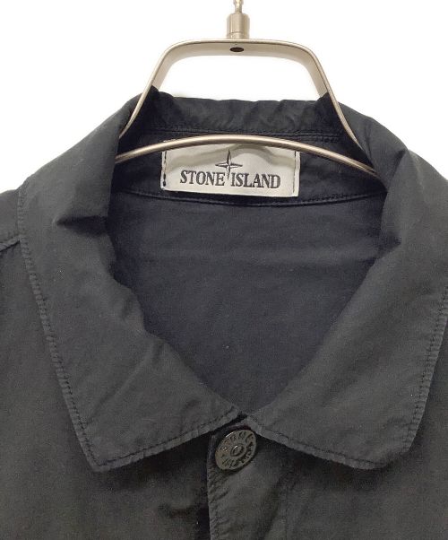 STONE ISLAND（ストーンアイランド）STONE ISLAND (ストーンアイランド) Garment Dyed Shirt ブラック サイズ:Ｍの古着・服飾アイテム