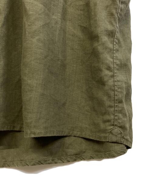Gymphlex（ジムフレックス）Gymphlex (ジムフレックス) リネンシャツワンピース カーキ サイズ:Sの古着・服飾アイテム