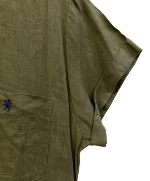 Gymphlex（ジムフレックス）Gymphlex (ジムフレックス) リネンシャツワンピース カーキ サイズ:Sの古着・服飾アイテム