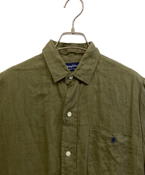 Gymphlex（ジムフレックス）Gymphlex (ジムフレックス) リネンシャツワンピース カーキ サイズ:Sの古着・服飾アイテム
