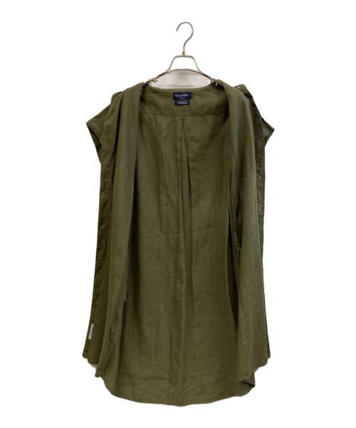 Gymphlex（ジムフレックス）Gymphlex (ジムフレックス) リネンシャツワンピース カーキ サイズ:Sの古着・服飾アイテム
