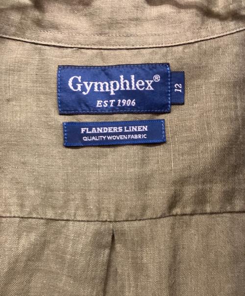Gymphlex（ジムフレックス）Gymphlex (ジムフレックス) リネンシャツワンピース カーキ サイズ:Sの古着・服飾アイテム